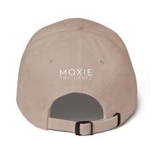 Load image into Gallery viewer, Stone embroidered empowering women&#39;s statement baseball hat. &#39;Emotional AF&#39; Ethically made. Still cute AF. [minimalist apparel//sweatshop free]