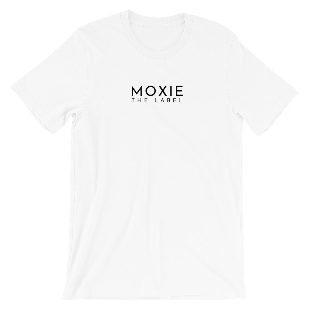 White basic tee. Shop Moxie The Label for empowering tees with powerful and sassy statements. Slow fashion and sweatshop free. Wear it for the perfect oversized t-shirt outfit, tucked in for a bit of prep, or tied up for the cropped look.